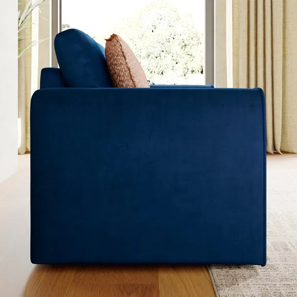 Abel Matte Velvet 2 Seater Sofa 3