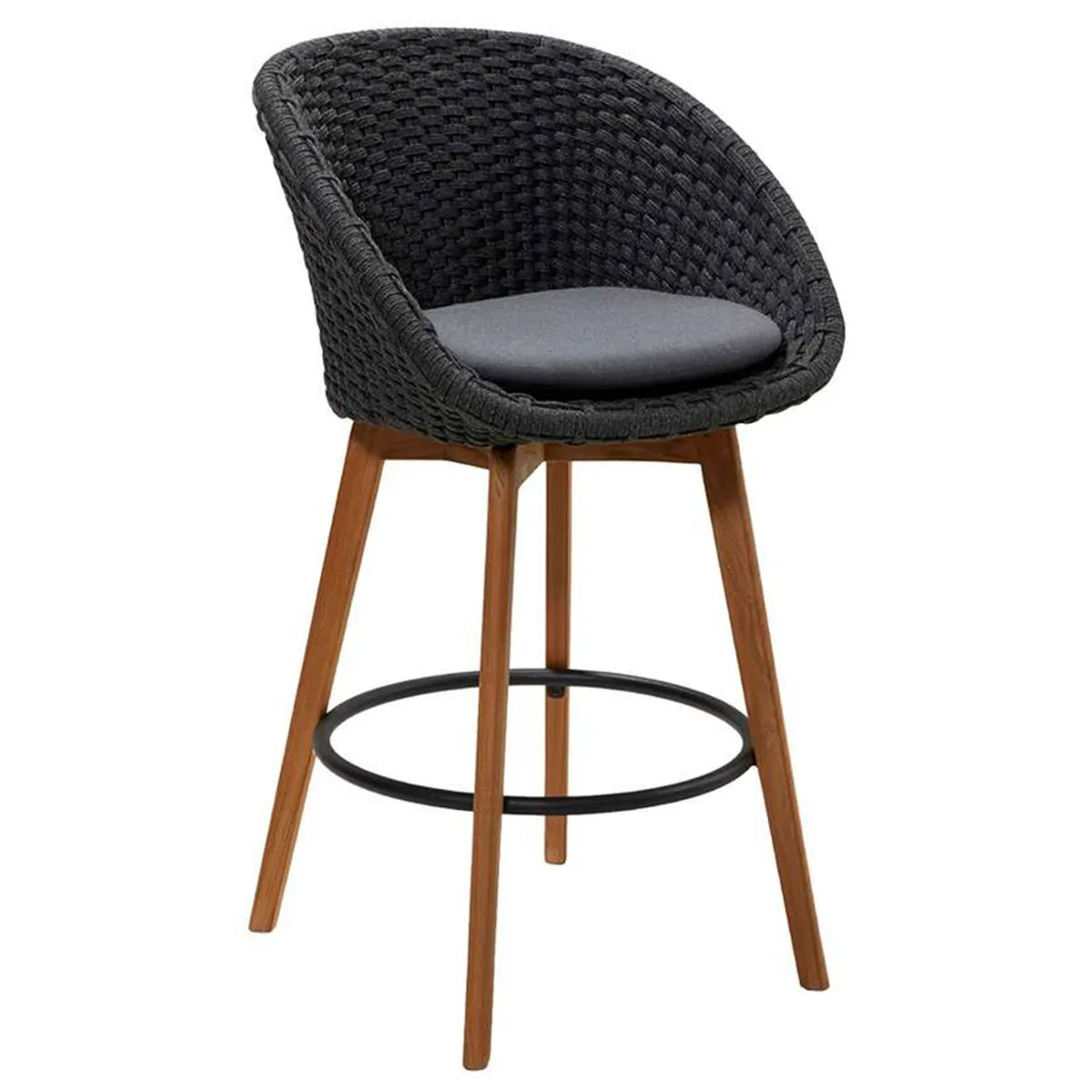 Cane-line Peacock Set of 2 Bar Chairs with Cushions