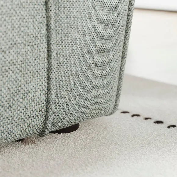 Blake Basket Weave Texture Corner Chaise Sofa 4