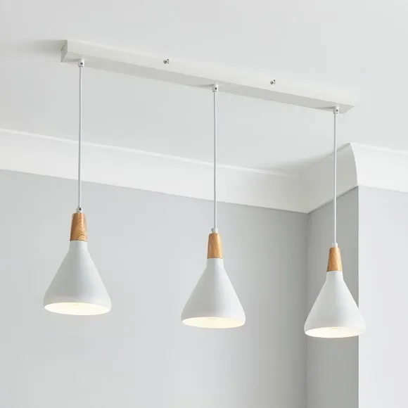 Elements Wolston 3 Light Diner Ceiling Light 1