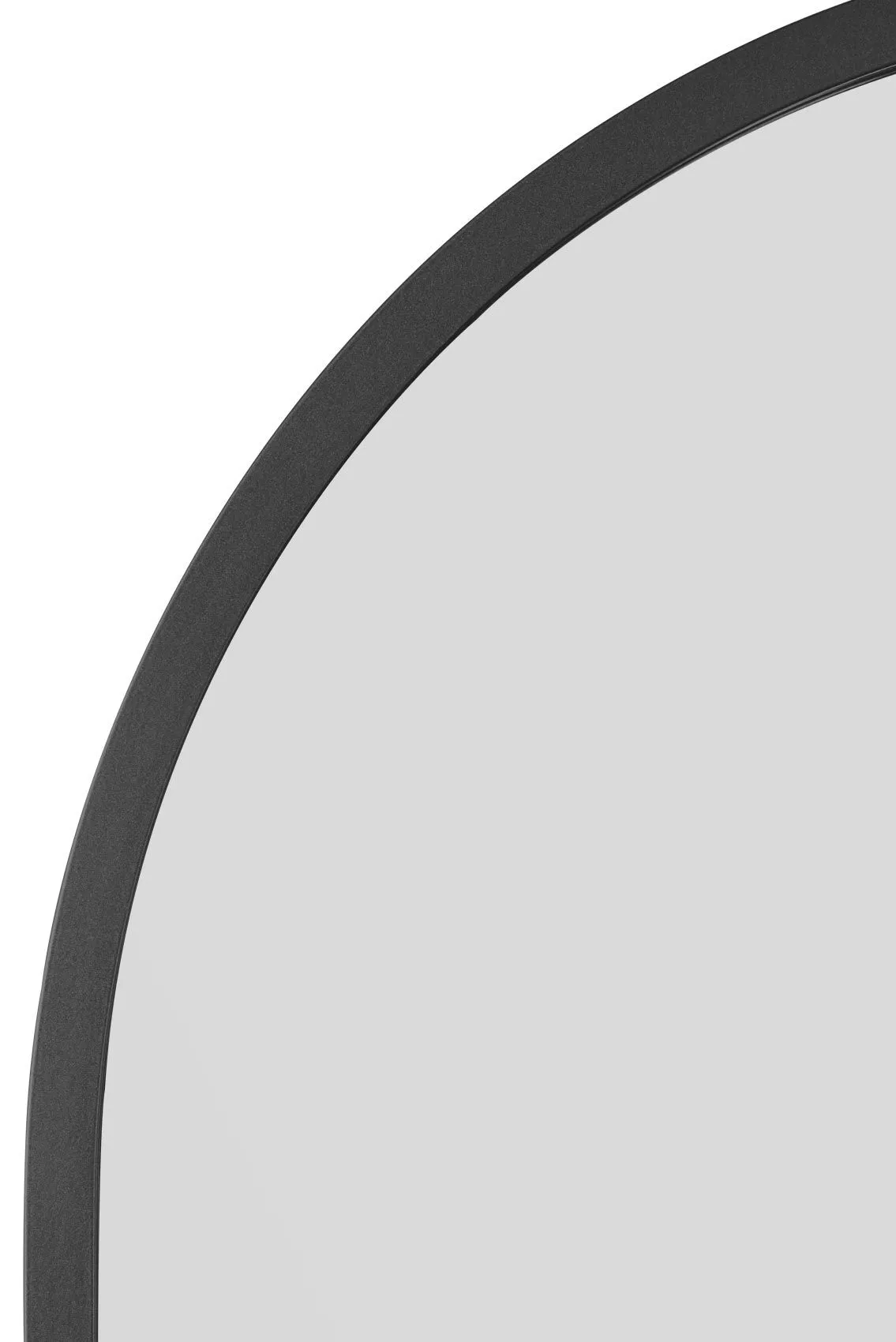 MirrorOutlet Black Framed Arched Leaner/Wall Mirror 55" X 27.5" (140CM X 70CM) 3