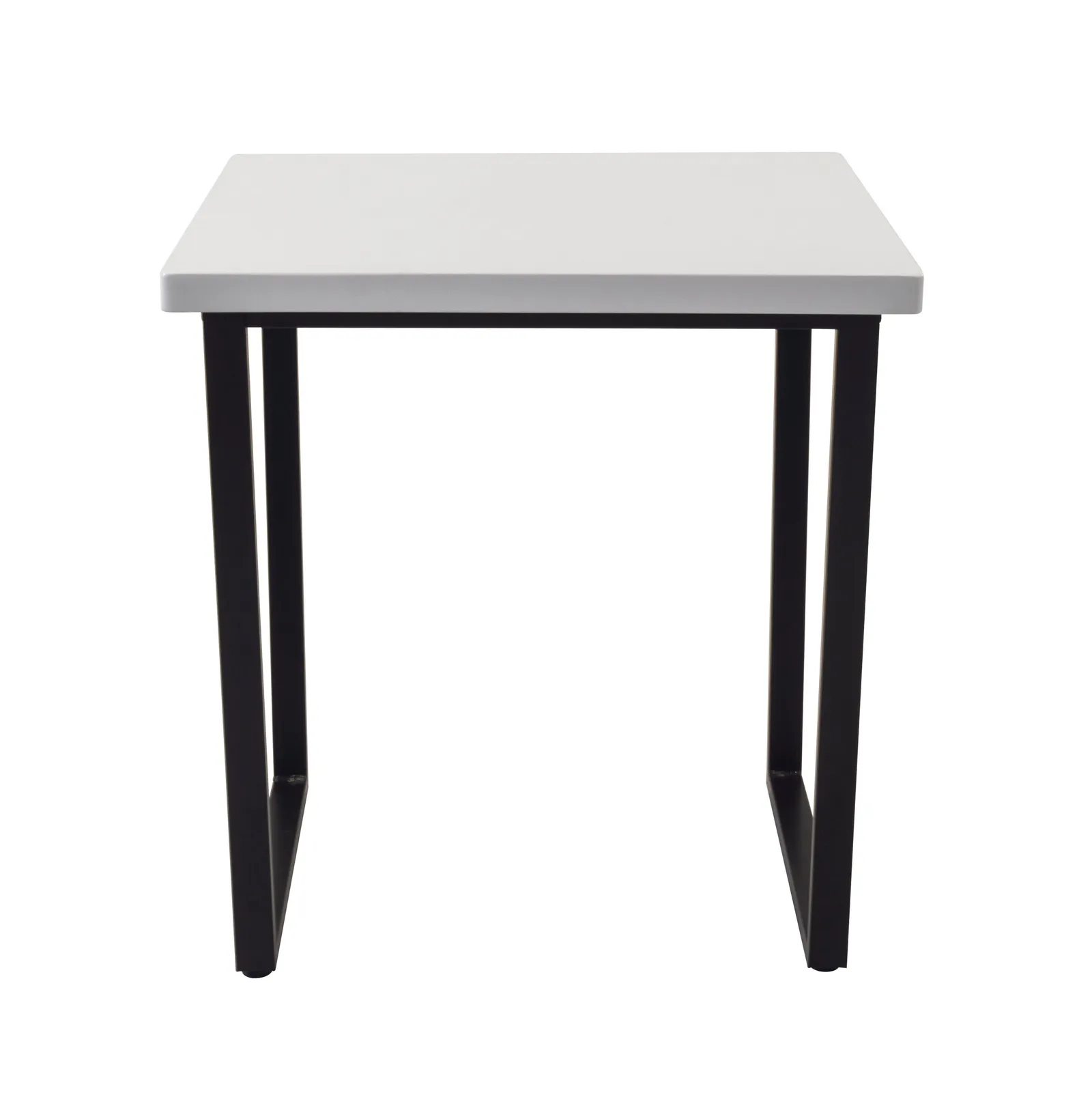 Vixen Compact Square Dining Table Black/White