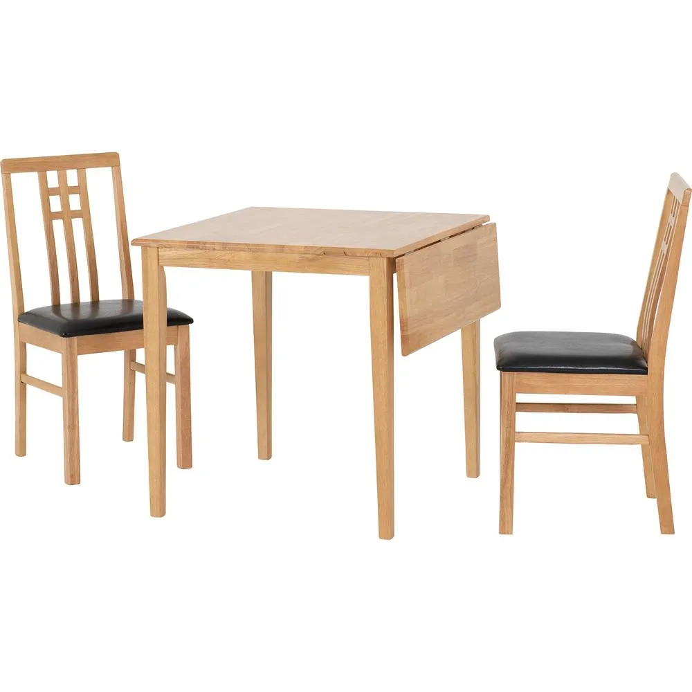 Seconique Vienna Drop Leaf Dining Set in Natural 2