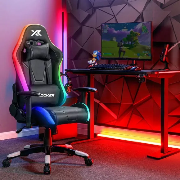 X Rocker Agility Compact RGB Office Gaming Chair with Neo Motion Sync LED