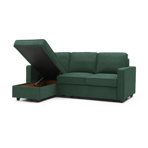 Kayden Woven Reversible Trundle Corner Double Sofa Bed 4