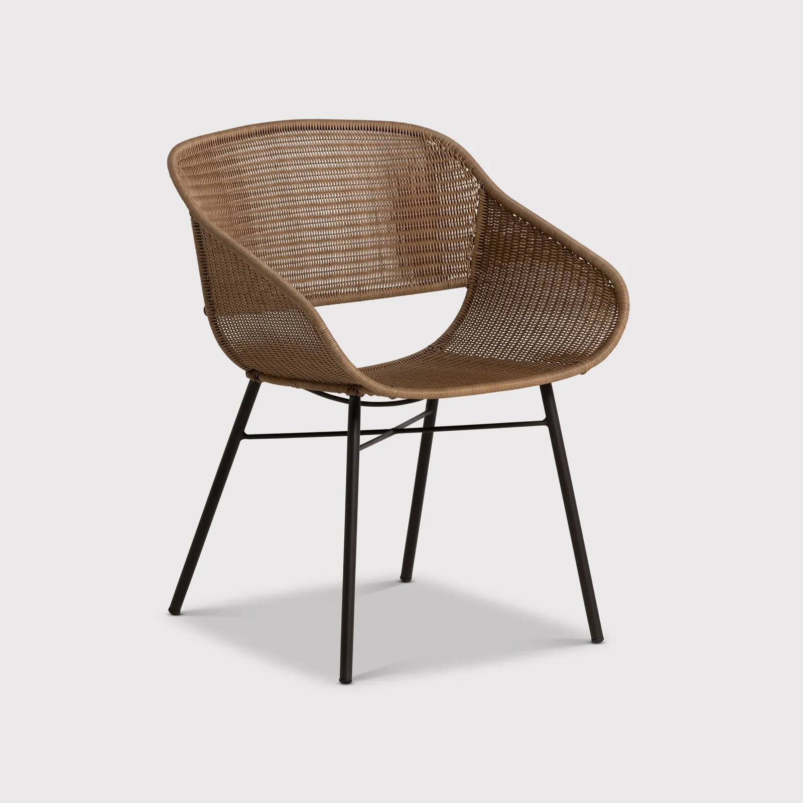Merida Garden Dining Armchair, Rattan, Neutral | Barker & Stonehouse 3