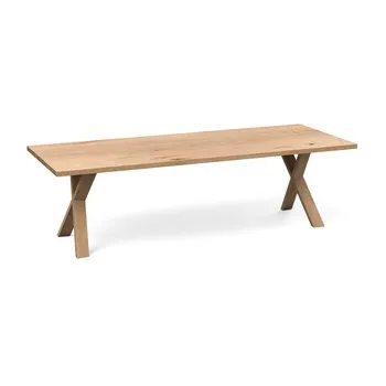 Heal's Oslo Table 260x100cm Blonde Oak Chamfered Edge Filled 1