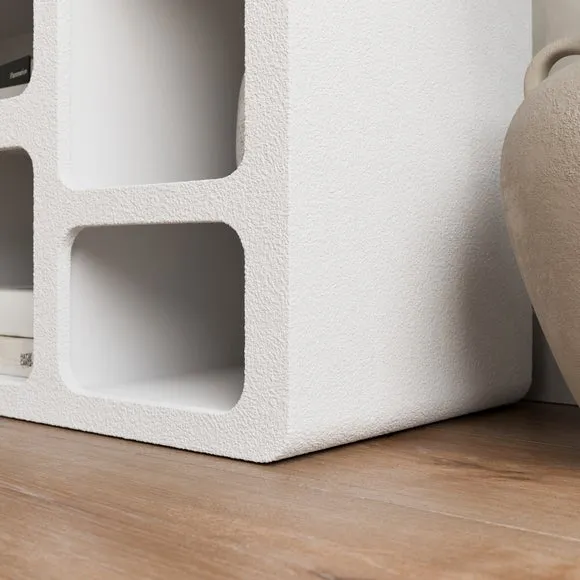 Drue Wide Sculptural Shelving Unit 4