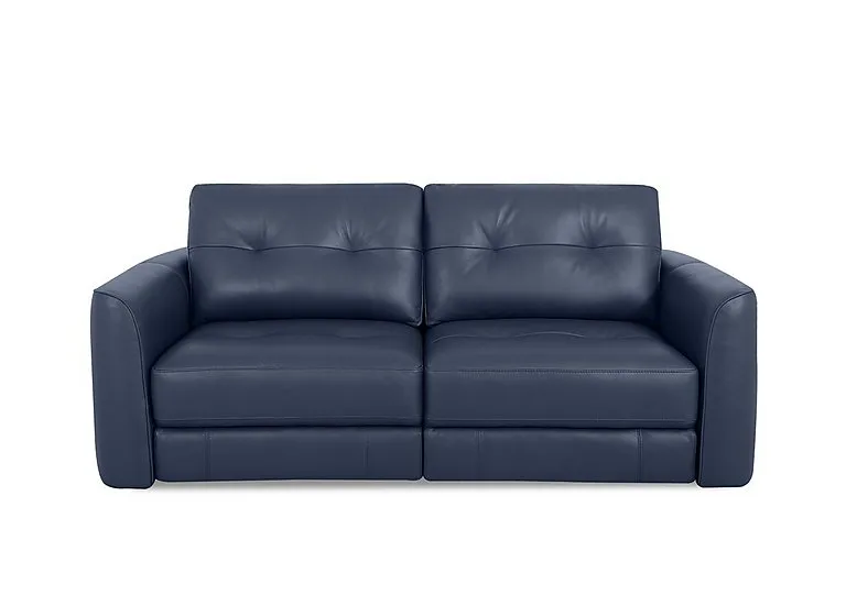 Drift 2 Seater Leather Power Glider Sofa - BV Ocean Blue - Sofas and Armchairs - In Time for Christmas