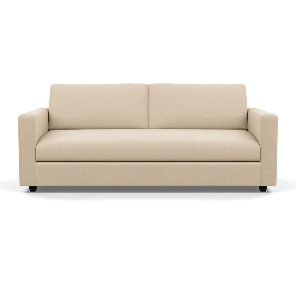 Heal's Nimbus II 4 Seater Sofa Brushed Cotton Oat Black Feet 2