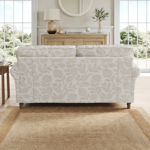 Flori Woven Floral Fabric 2 Seater Sofa 3