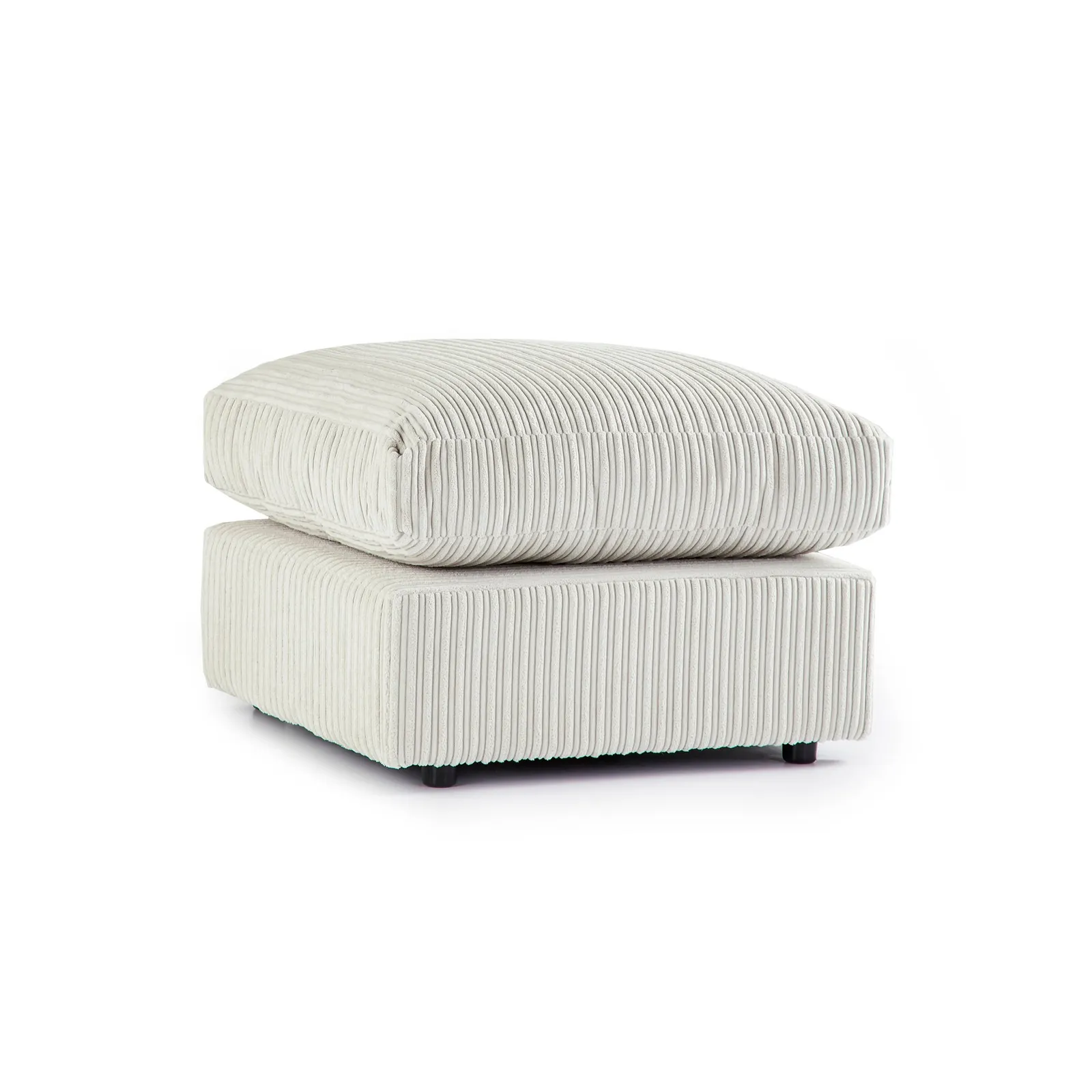 Champ Fabric Footstool Coffee (Brown)