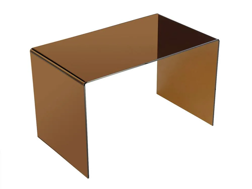 Vente-unique Desk - Toughened Glass - Brown - ELSTRON in Clear 6
