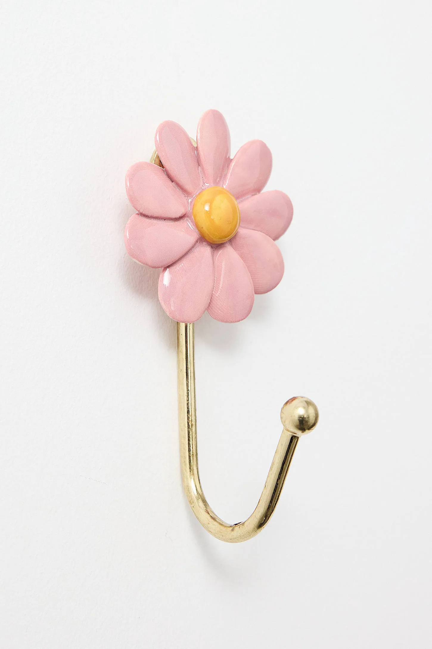 Pink Single Flower Wall Hook - Pink 2