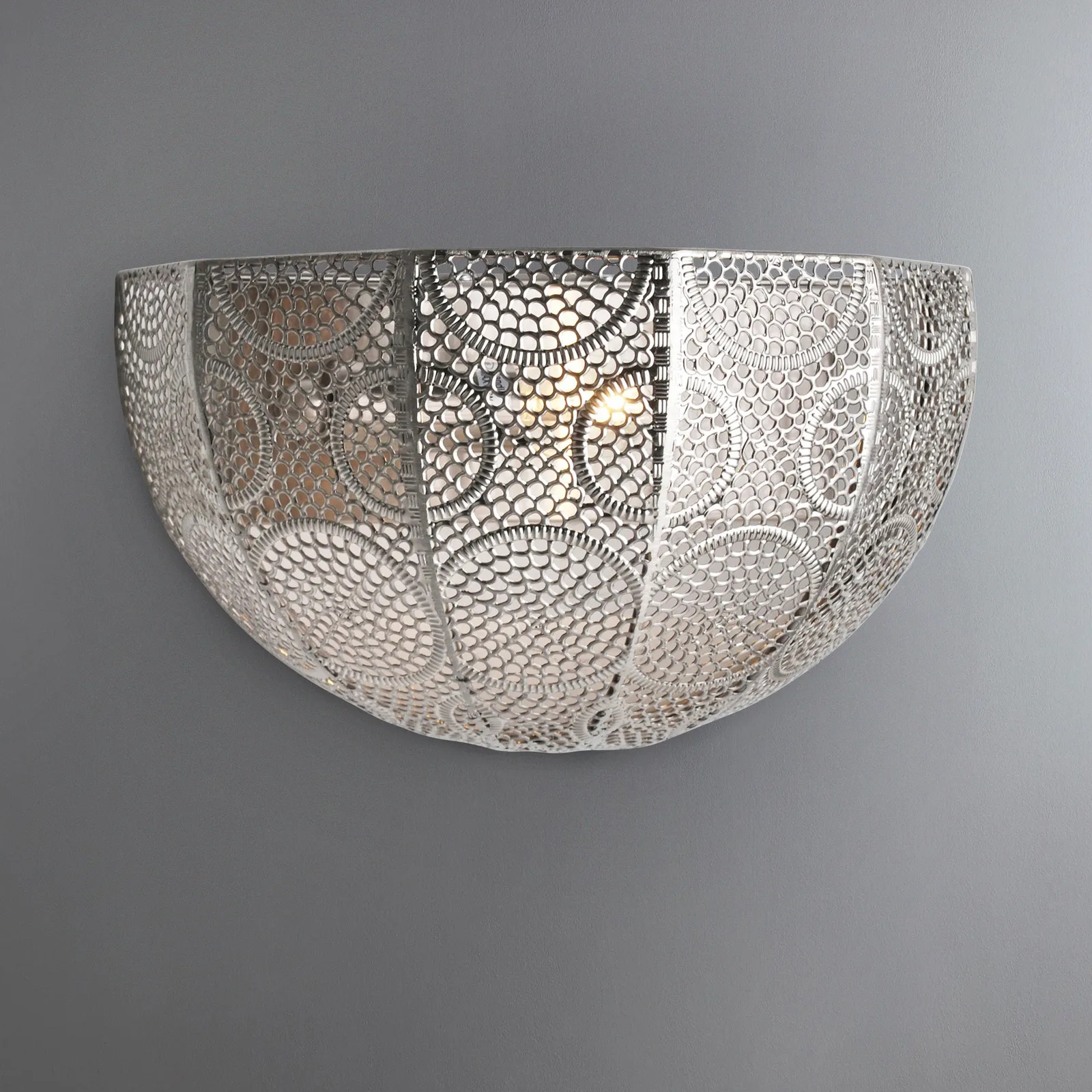 Manila Chrome Wall Light Silver