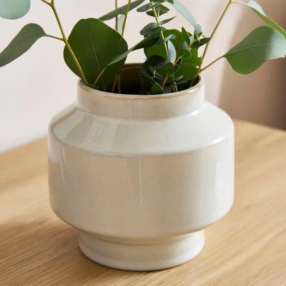 Soft Industrial Small Cream Vase 2