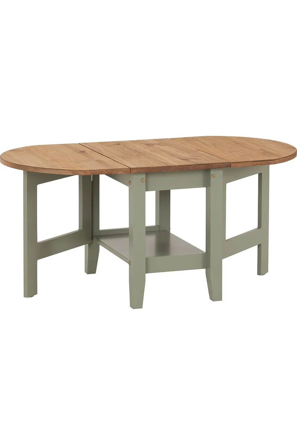 Seconique Santos Drop Leaf Coffee Table in Green 2