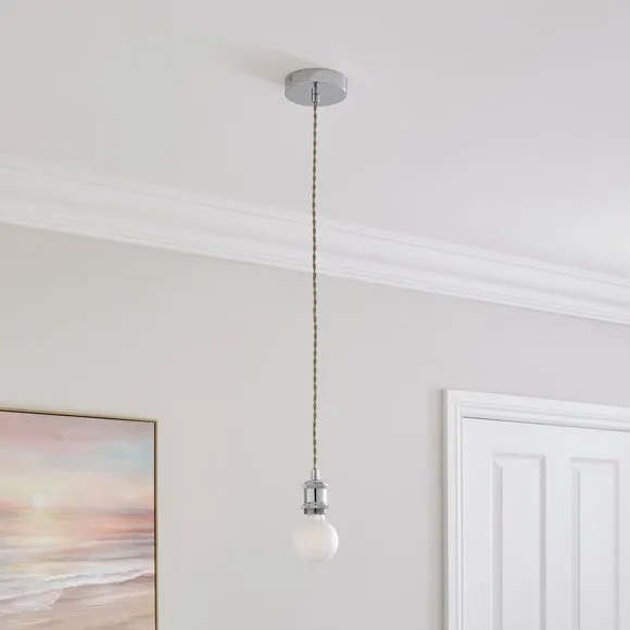 Charlie Herringbone Adjustable Pendant Flex Ceiling Light Cable