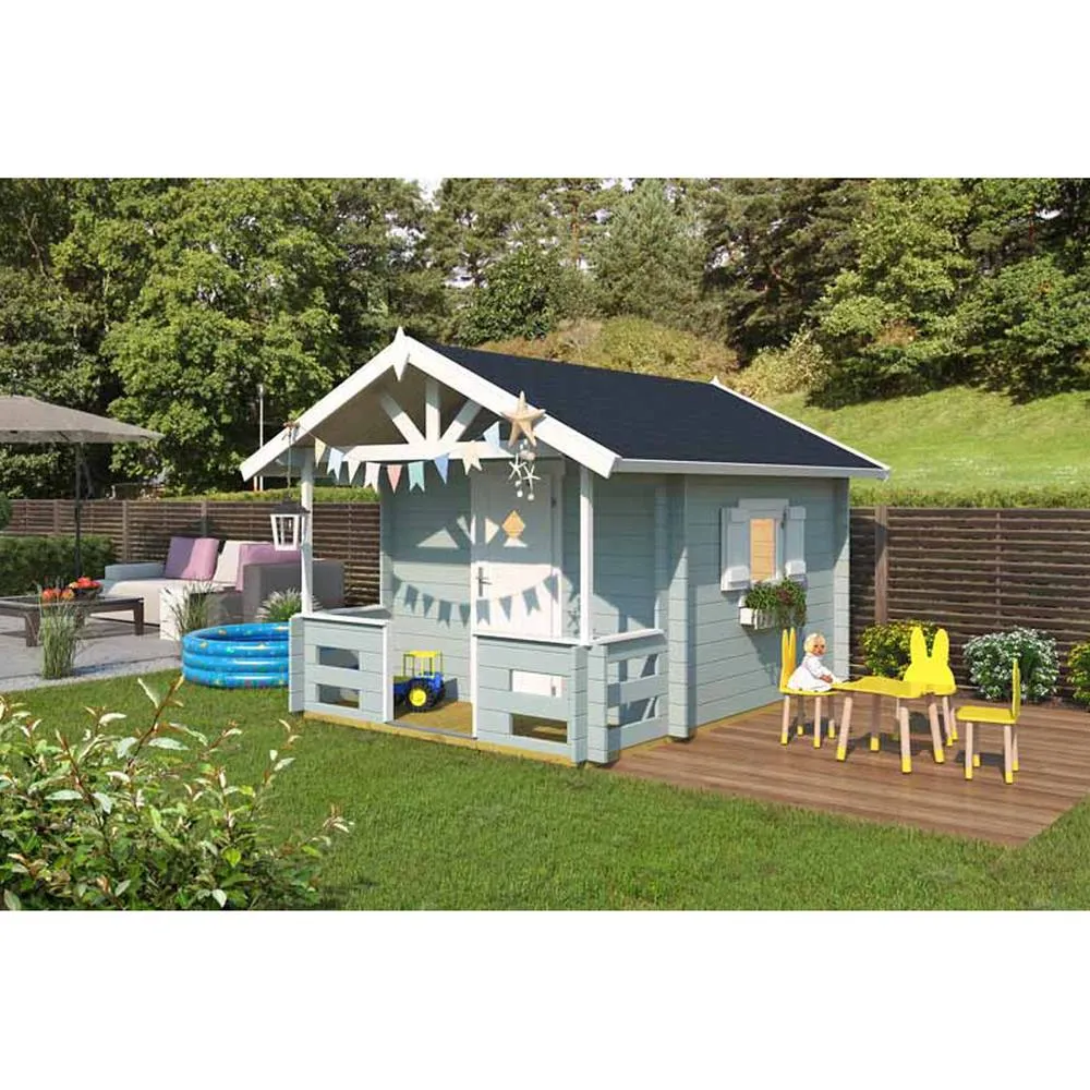 Lasita Maja Ltd Lekstuga Lido-Log Cabin, Home Office - L270xW330xH210.9 cm in Light Tan 4