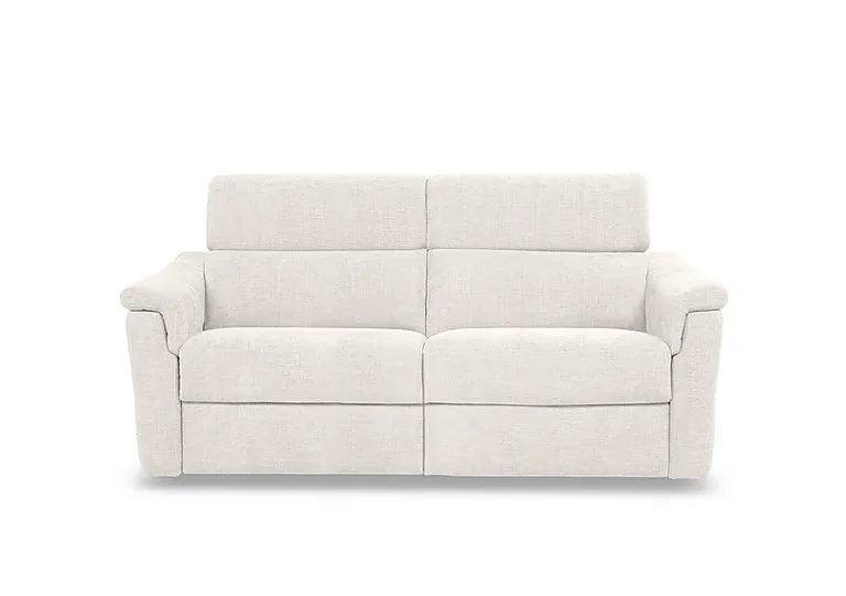 Bella 2 Seater Fabric Recliner Sofa with Headrests and Power Lumbar