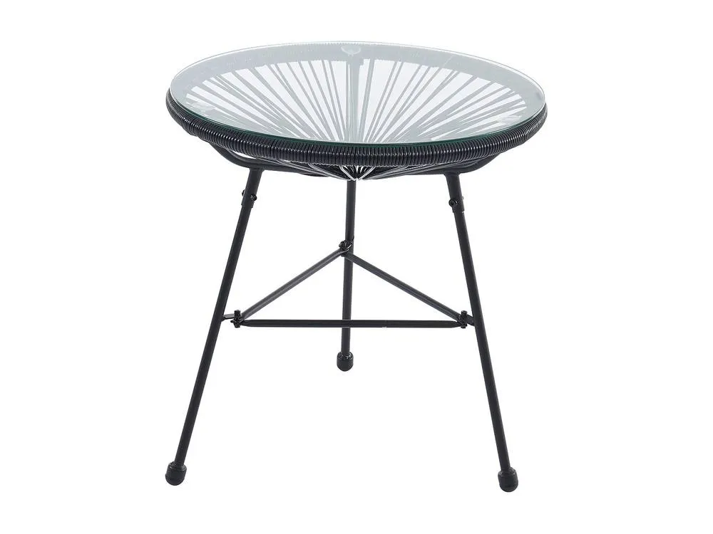 Vente-unique Black Woven Resin Garden Table - ALIOS II By MYLIA 2