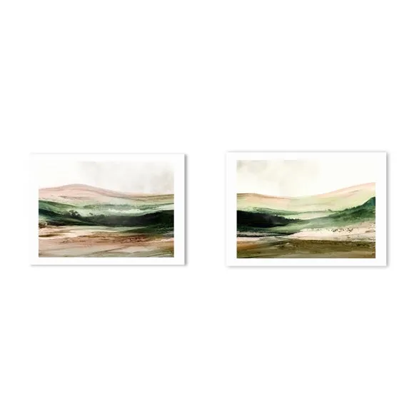 East End Prints Set of 2 West Country Landscape Prints 2