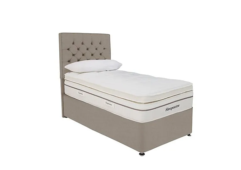 Harmony 3500 Soft Divan Set - Single - Joshua Latte