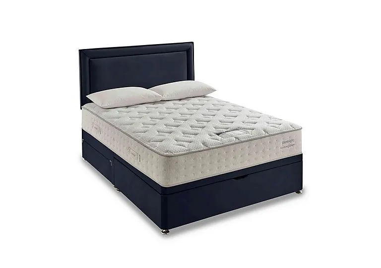 Revitalise Ortho 1400 Half Ottoman Divan Set - Super King - Smooth Velvet Maritime