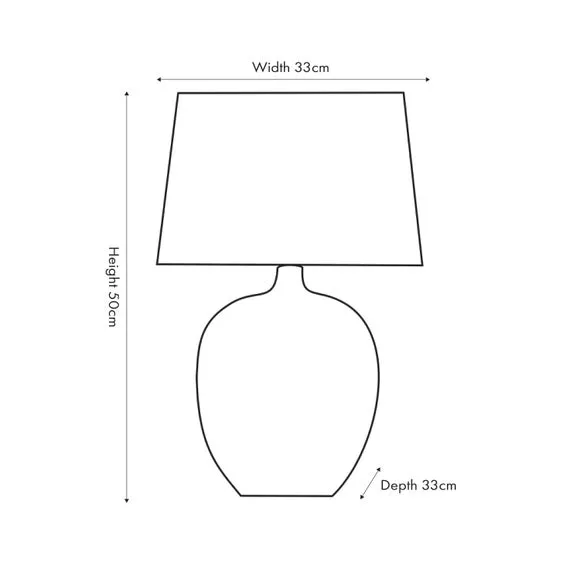 Greta Textured Ceramic Table Lamp 5