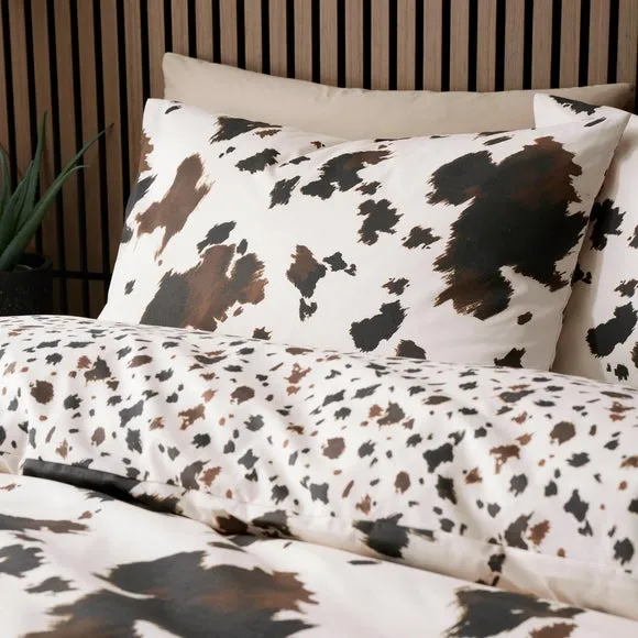 Fusion Cow Print Polycotton Duvet Cover & Pillowcase Set 4