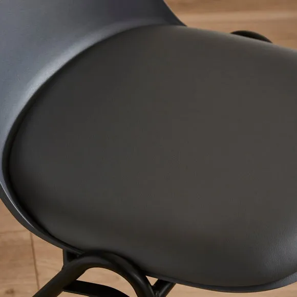 Burton Dining Chair, Faux Leather 3