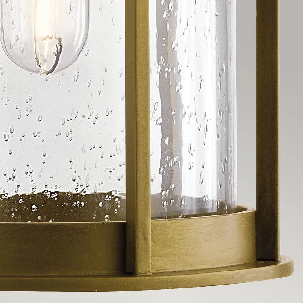 Netlighting Camillo 1 Light Medium Outdoor Wall Lantern Painted Natural Brass IP44 in Bronze 3