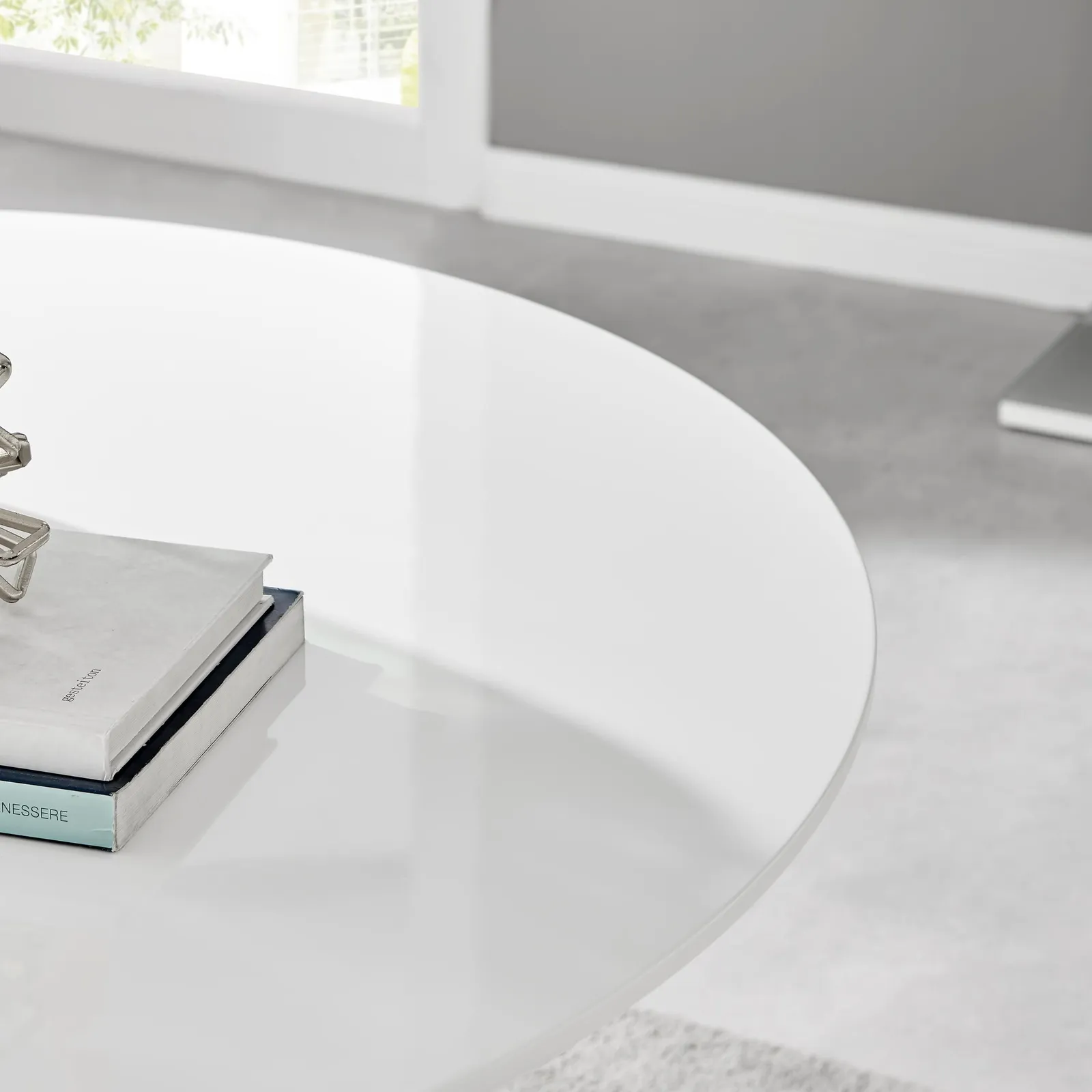 FurnitureboxUK Palma 120cm 6-Seater Round Pedestal Dining Table In Multiple Finishes in White 4