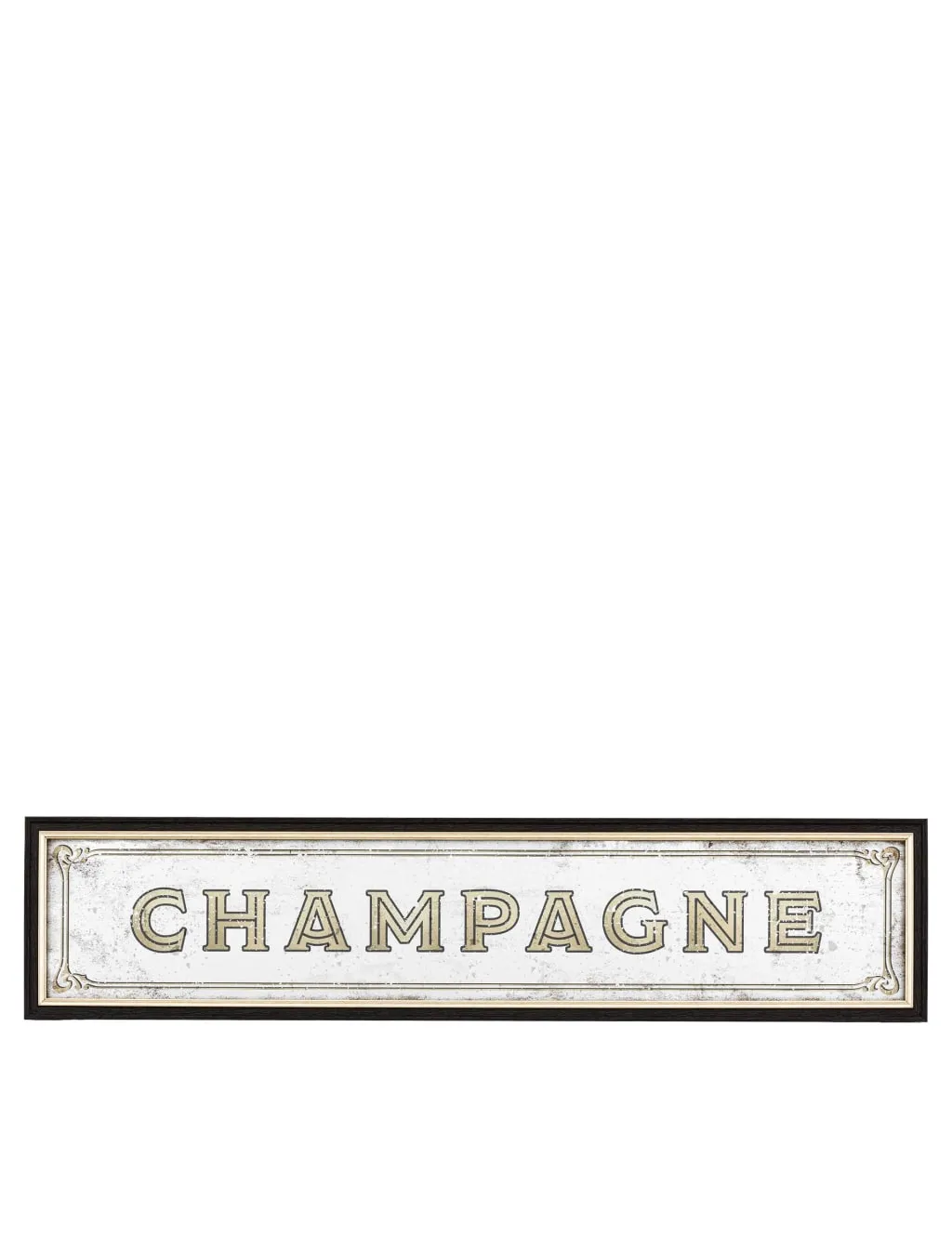 Gallery Direct Champagne Extra Large Rectangular Mirror Brown