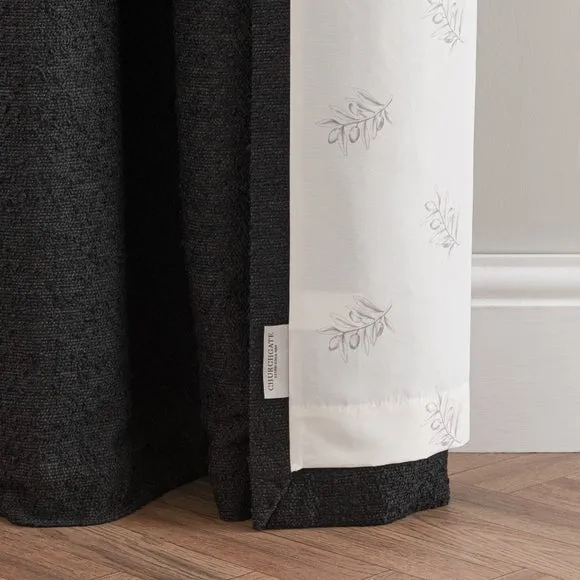 Churchgate Woodhouse Boucle Eyelet Curtains (Blackout Available) 5