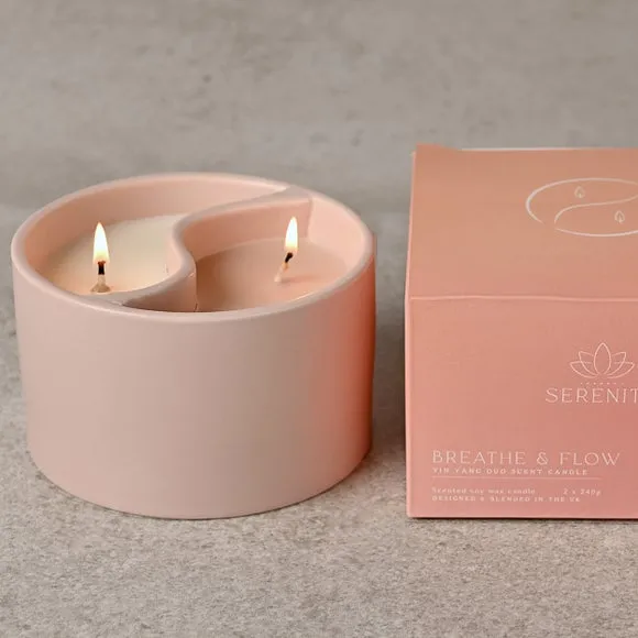 Serenity Yin Yang Breathe & Flow Ceramic Candle 2