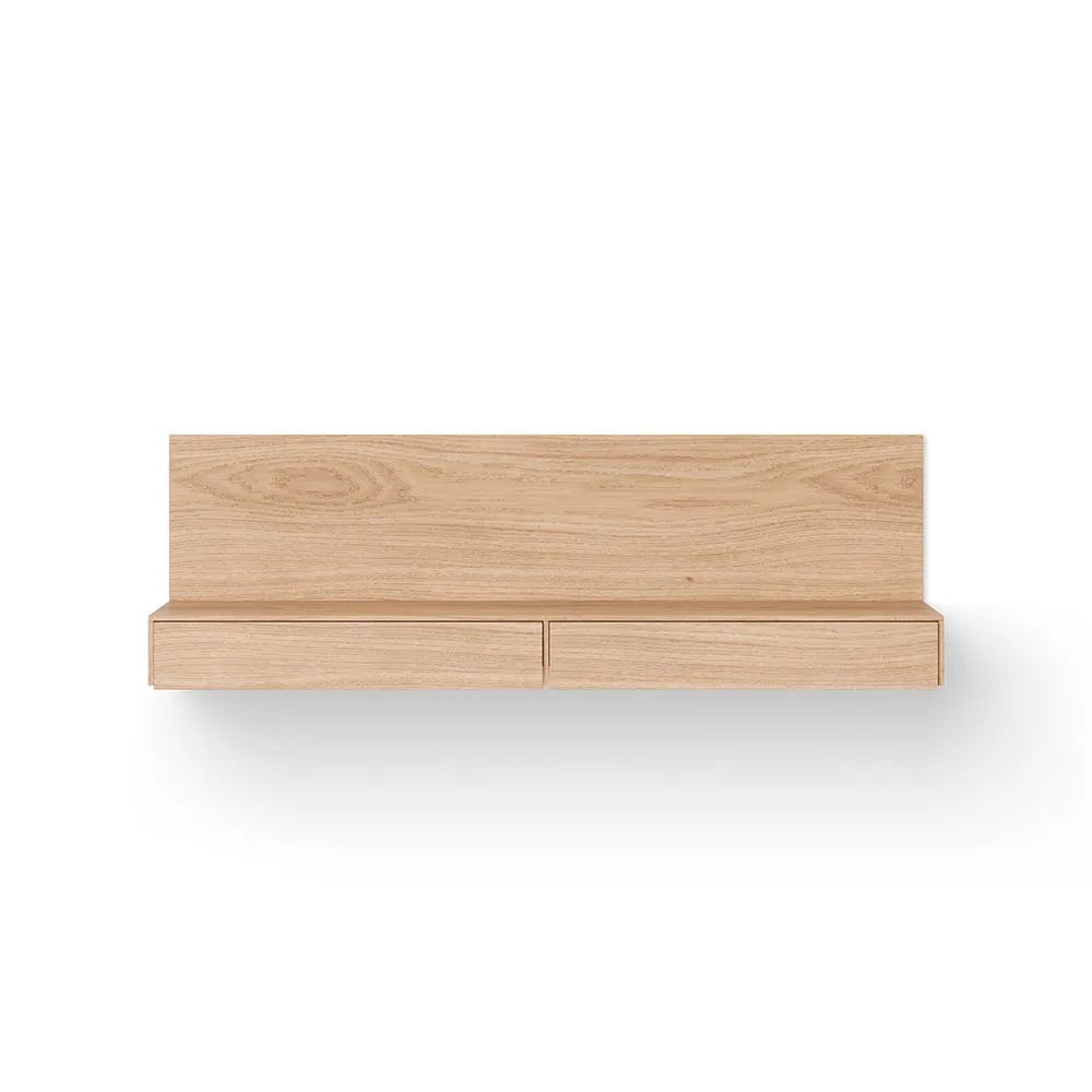 New Works Tana Wall Mounted Media Module Oak 2