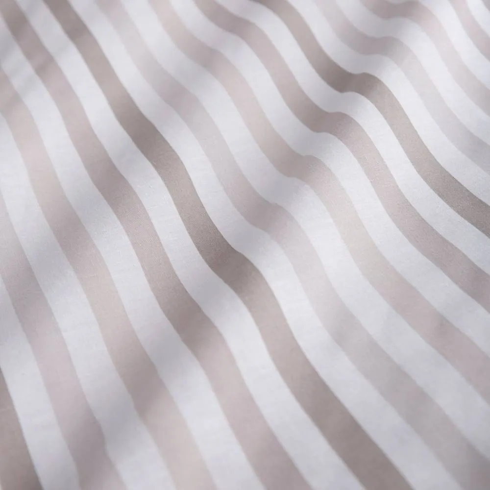Portfolio Home Ombre Pencil Stripe Geometric Duvet Cover Set With Pillow Case Bedding in Natural 3