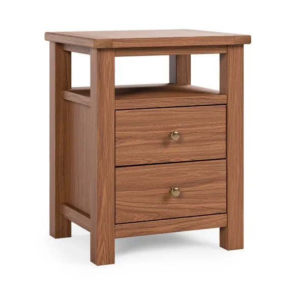 Olney 2 Drawer Bedside Table 5