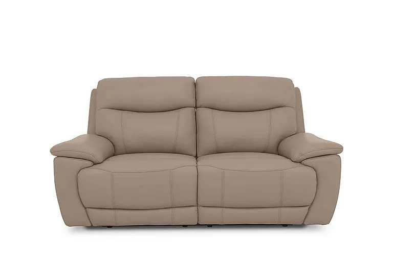 Sloane 3 Seater Leather Sofa - Barley