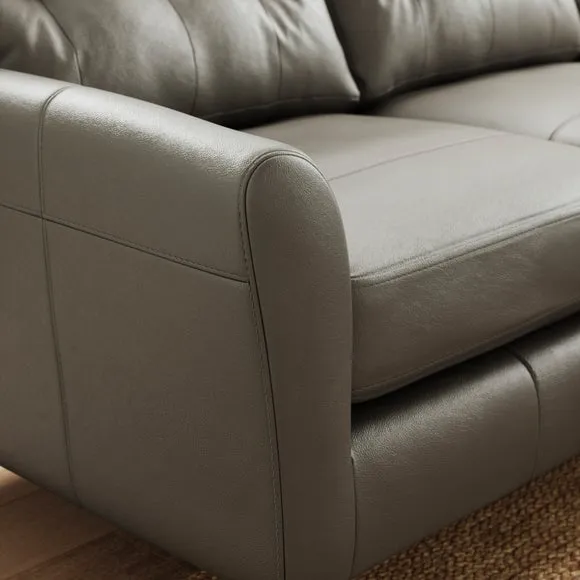 Sven Classic Leather Large Corner Chaise Sofa 5