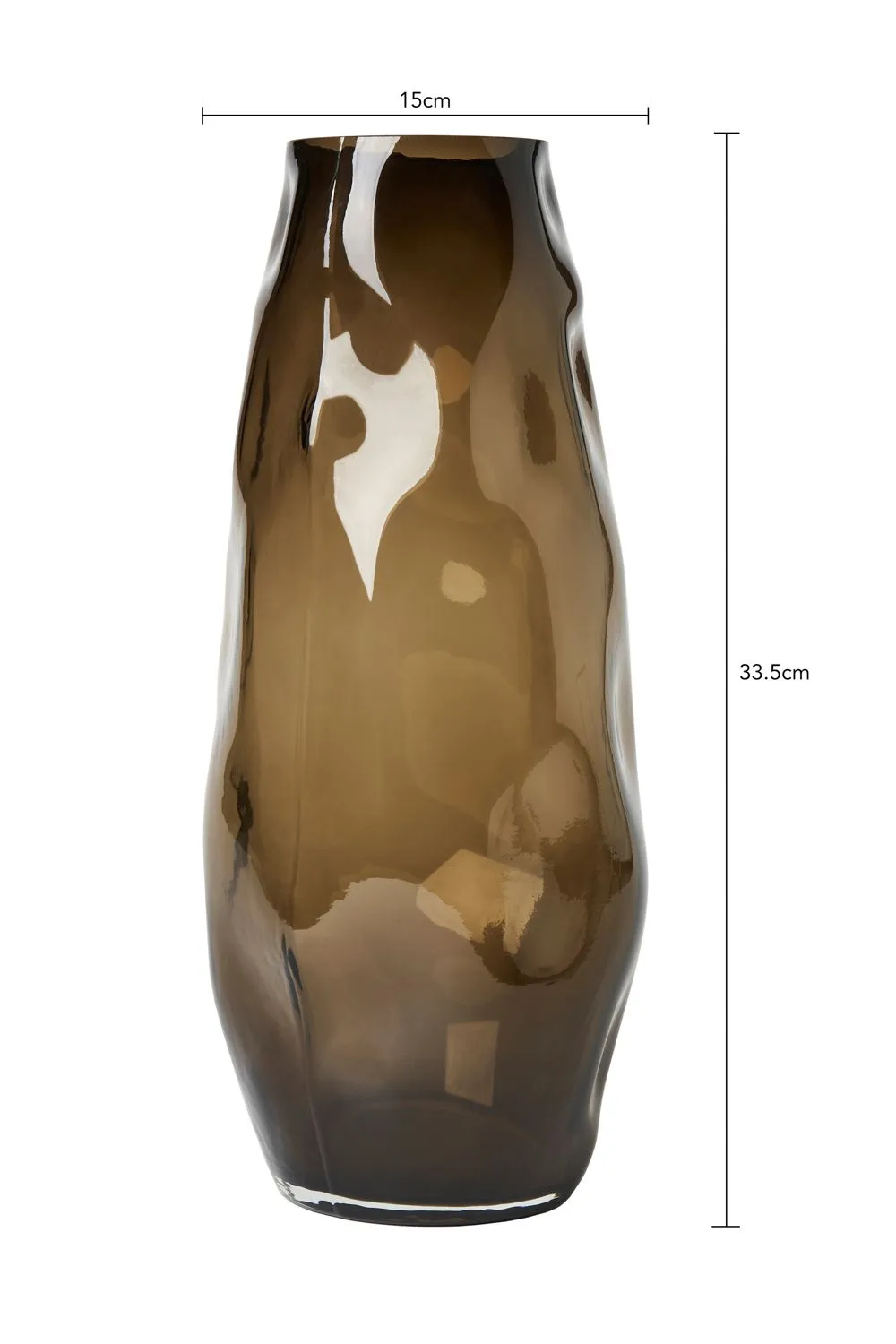 BHS Ombre Glass Vase in Grey 4