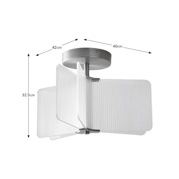 Milan Ribbed LED Ceiling Light 5