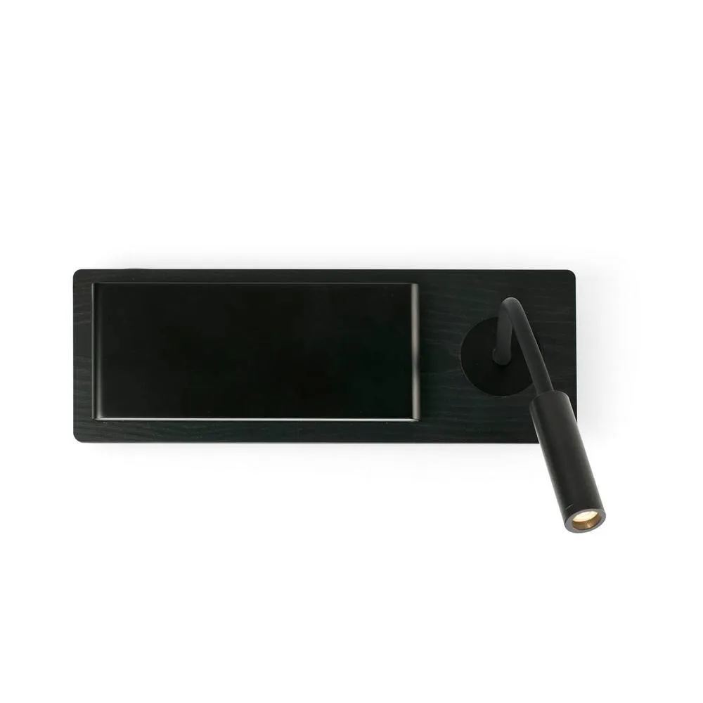 Netlighting Mood Wall Lamp With Reading Light Black 3000K 2