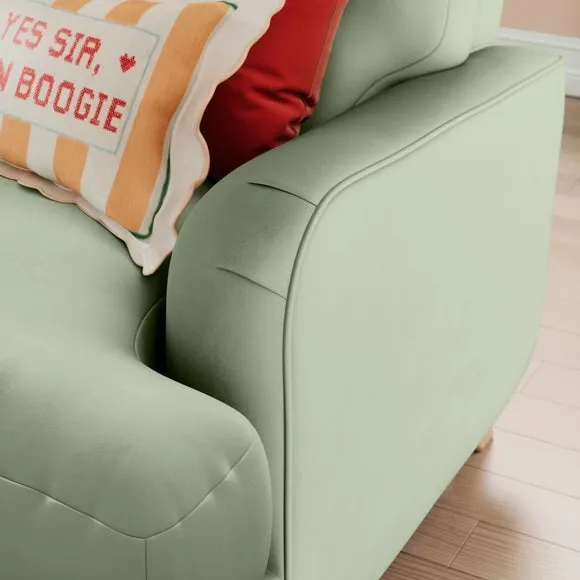 Martha Vintage Velvet Full Corner Sofa 5