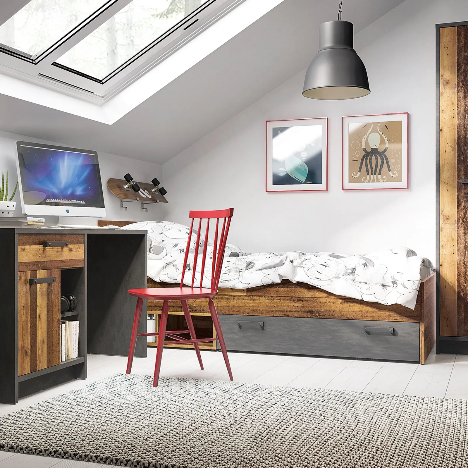 Furniture To Go Brooklyn Underbed Drawer in Walnut 6
