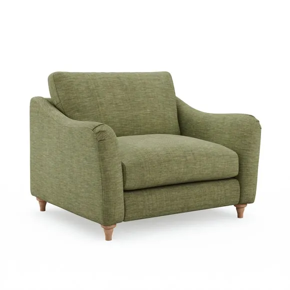 Hattie Slub Faux Linen Snuggle Sofa 6