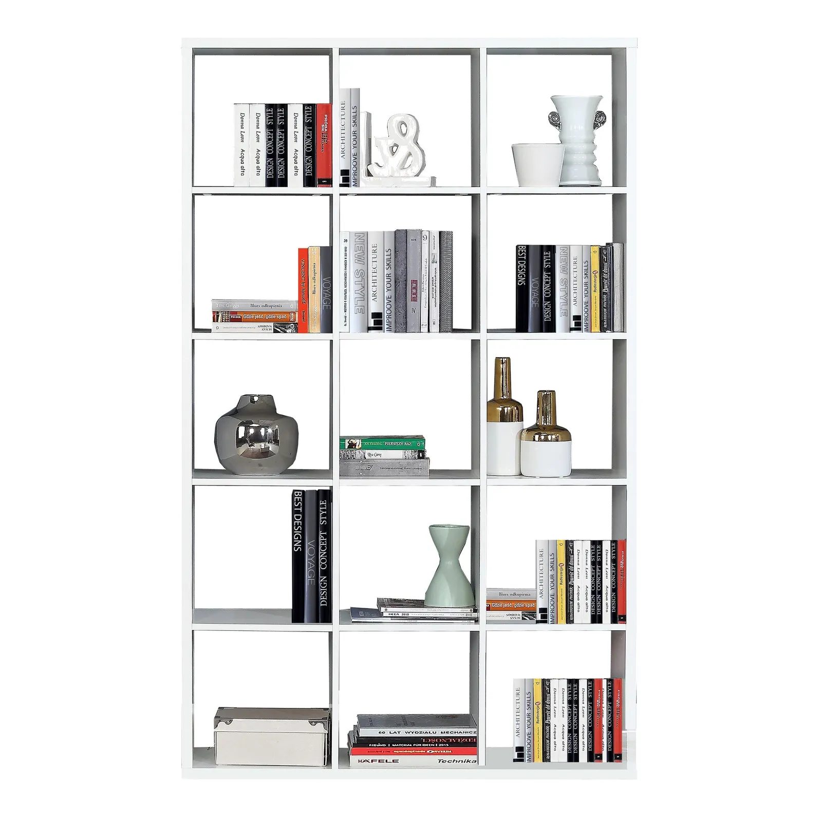 Furniture To Go Mauro 3x5 Storage Unit in in White 5
