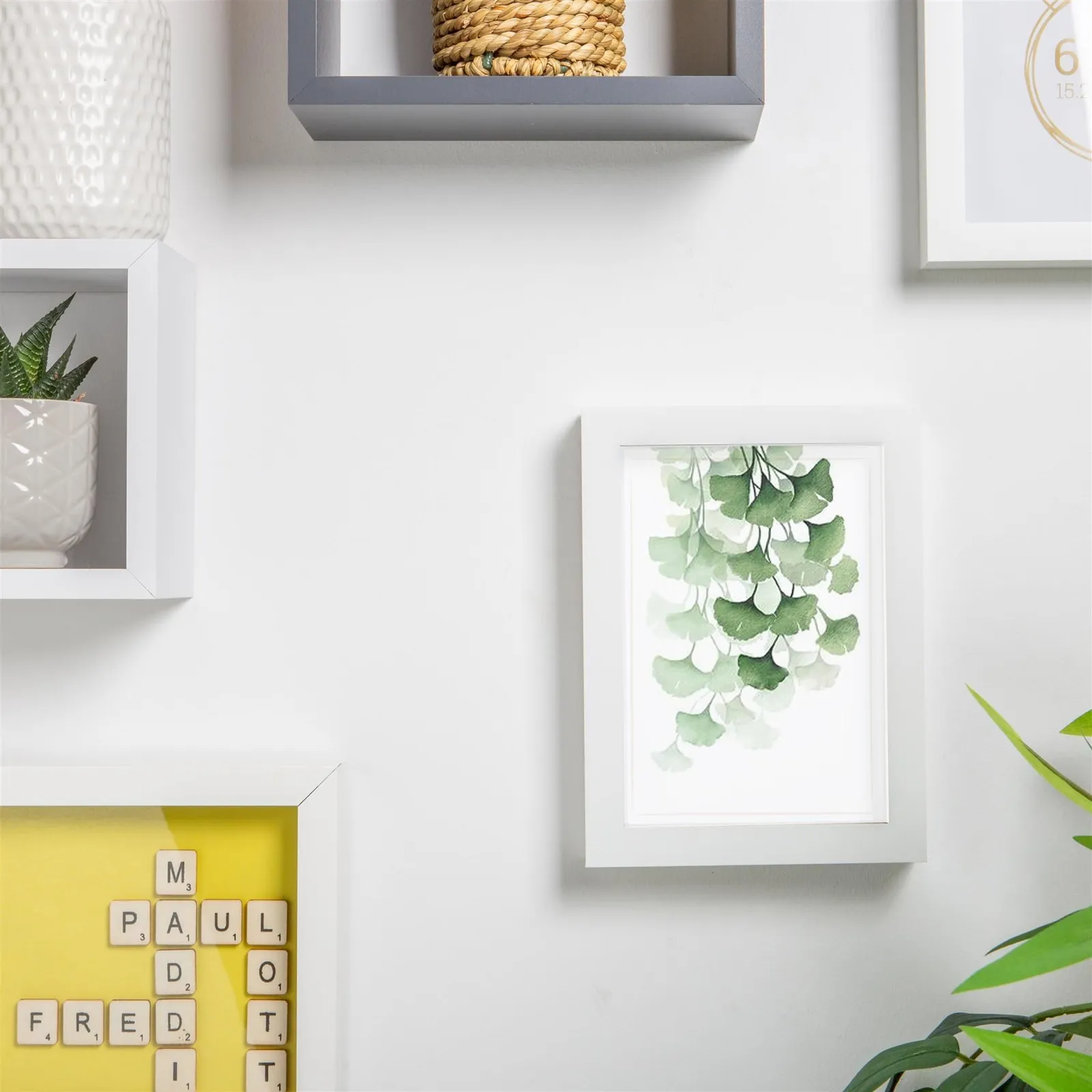 Nicola Spring Photo Frames with 4" x 6" Mount - 5" x 7" - Ivory Mount - Pack of 2 in White 4
