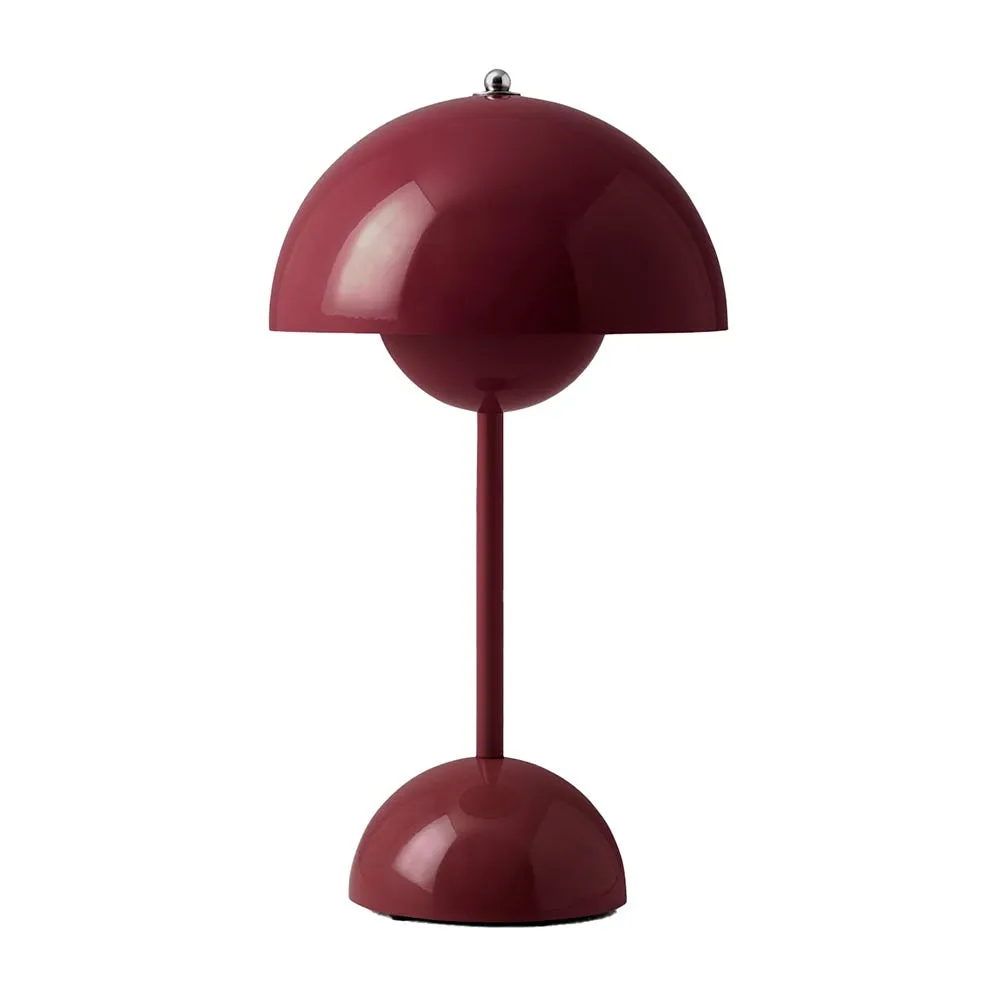 &Tradition Flowerpot LED Portable Table Lamp VP9 Dark Plum 3